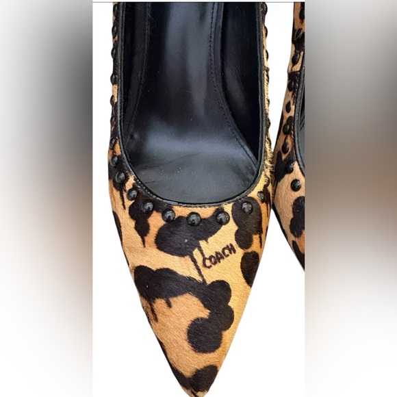 Coach Leopard Print Heels - Picture 5 of 7